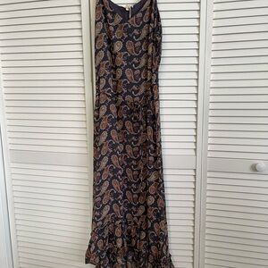 Mystree Paisley Print Dress with ruffled hem.